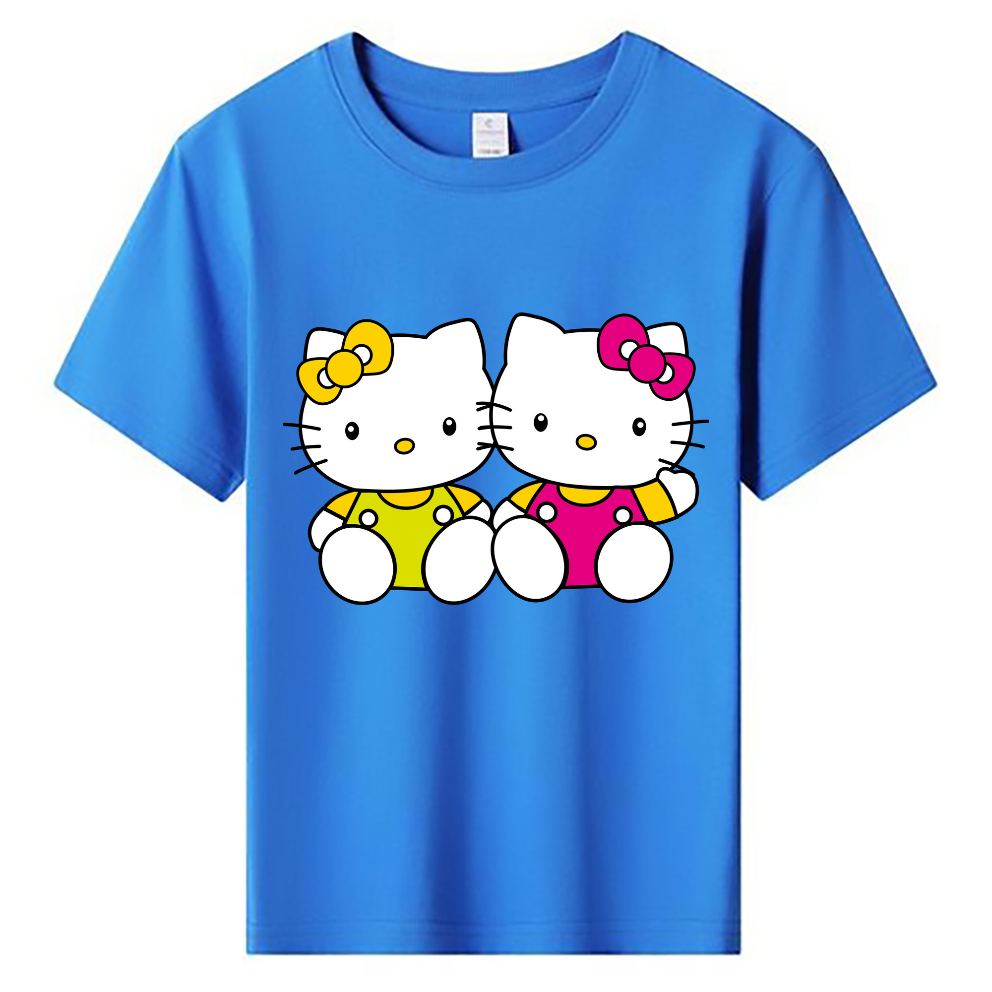（画像用） Hello Kitty ハローキティ 綿100％キッズTシャツ（フロントプリント）